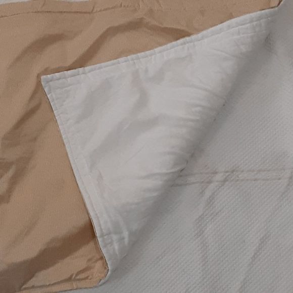 Custom altered Linens n Things pair standard pillow shams yellow washable silk? - Picture 3 of 3